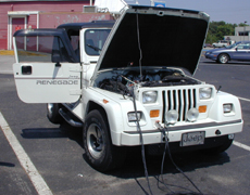 Jeep Renegade with ZENA welding system installed